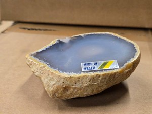 1lbs Enhydro Agate Geode Slab (Brazil)