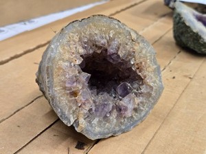 2.4lbs Amethyst Quartz Agate Geode