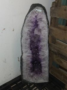 111-lbs Brazilian Amethyst Cathedral Geode 10 x 11 x 28