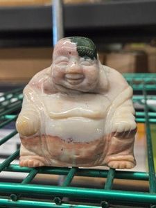 Handcarved Polished Buddha Stone Figure
