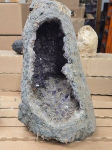 16.6lbs Amethyst Geode Cathedral