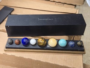 Deskspace Handcrafted Gemstone Solar System Model
