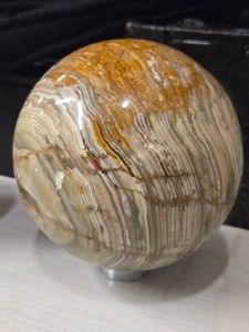 10.8lbs Polished Solid Natural Onyx Agate Sphere 6