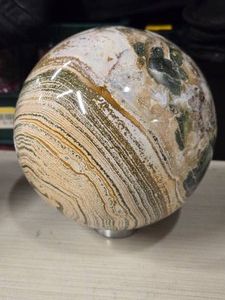 8.2lbs Polished Solid Ocean Jasper Sphere 6