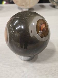 2.4lbs Polished Solid Polychrome Jasper Sphere 4