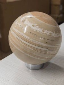 6.4lbs Polished Solid Banded Sphere 4
