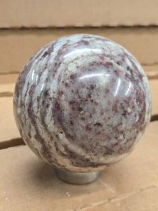 2.6lbs Polished Solid Red Tourmaline Sphere - Rubellite 4