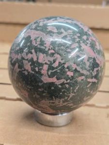 2.4lbs Solid Rhyolite  Unakite Sphere 3 12