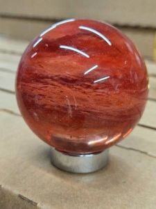 1.2lbs Polished Solid Red Cherry Quartz Sphere 3