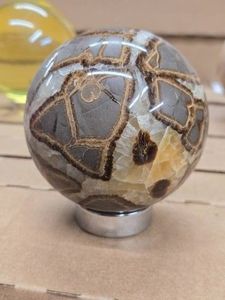 1.6lbs Polished Solid Septarian Sphere 3