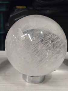 2.2lbs Polished Solid Clear Quartz Sphere 4