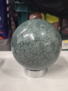 1.4lbs Polished Solid Green Jasper Sphere 3 12