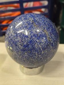1.4lbs Polished Solid Lapis Lazuli Sphere 3 14