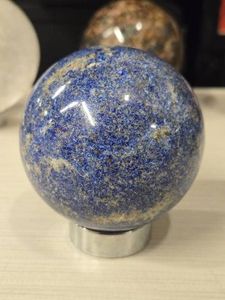 1.4lbs Polished Solid Lapis Lazuli Sphere 3