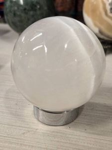 1lbs Polished Solid Clear Quartz Sphere 2 34