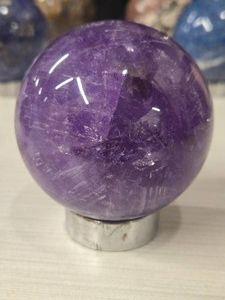 1lbs Polished Solid Amethyst Sphere 3