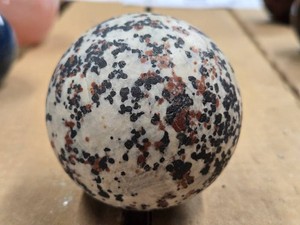 Polished Solid Garnet in Granite Sphere 2 34