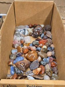 Lot of (1 Tray) Polished Rocks (assorted)