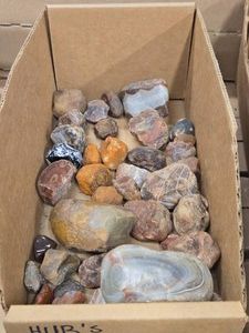 Lot of (1 Tray) Raw Agates (assorted)