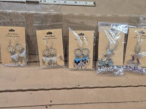 Lot of (5 Pair) Handcrafted Earrings by Art of Hand