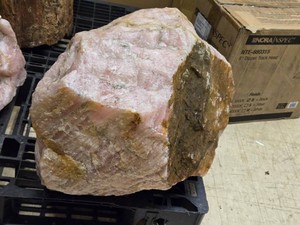 205-lbs Raw Rose Quartz Rock 22 x 14 x 15