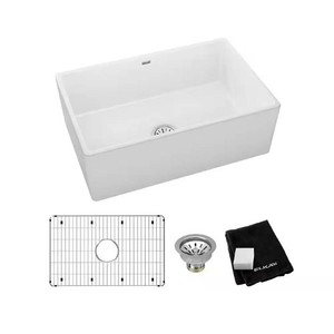 Fireclay 30in Farmhouse Sink Kit (Sink Not Include
