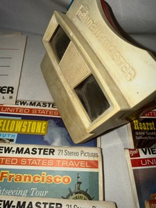 Vintage GAF View-Master Viewer & Disneyland, Travel and Wildlife Collection
