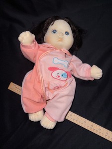 My Child Doll with Brown Hair, Blue Eyes & Pink Puppy Outfit