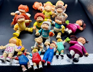 Vintage 1984 Cabbage Patch Kids PVC Figure Lot Coleco Yarn HairPosable & Jointed