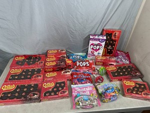 Assorted Candy Chocolate Cherries, Tootsie Pops, Fruit Chews, and More