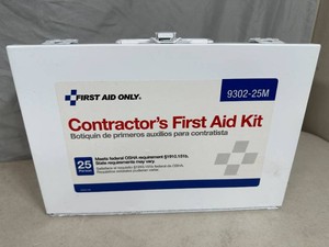 Contractors First Aid Kit with Metal Storage Box