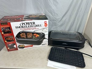 Power Smokeless Electric Grill  Griddle