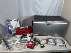 Coleman Cooler, Tackle Box, Power Inverter, and More