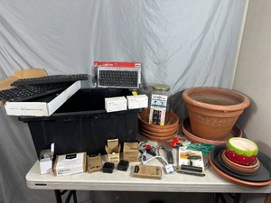 Large Clay Pot, Electronics, Chargers, Smart Sockets, and More