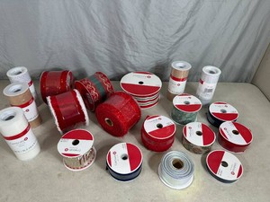 19 New Rolls of Craft  Decorative Wired Ribbon
