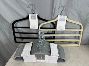 3 New Sets of Non Slip Velvet Clothes Hangers