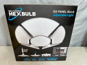 New Hex Bulb Six Panel Adjustable LED Light Bulb