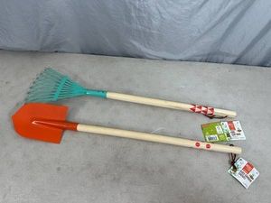 New Kids Garden Shovel and Leaf Rake