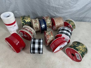 14 New Rolls of Craft  Decorative Wired Ribbon