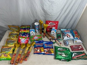 Assorted Candy, Andes Mints, Haribo Gummy, Cotton Candy, Blow Pop Minis, Gumballs, and More