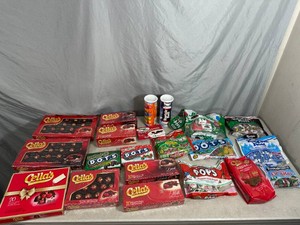 Assorted Candy, Chocolate Cherries, Tootsie Rolls, Dots, Fruit Chews, Junior Mints, and More