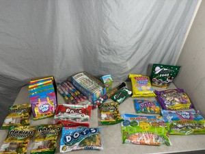 Assorted Candy, Andes Mints, Dots, Cotton Candy, Bubble Gum, Haribo, Blow Pops, and More