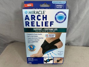 New Miracle Arch Relief Plantar Fasciitis Gel Foot Brace
