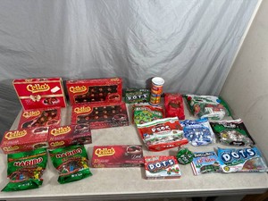 Assorted Candy, Chocolate Cherries, Dots, Junior Mints, Haribo, Tootsie Rolls, and More