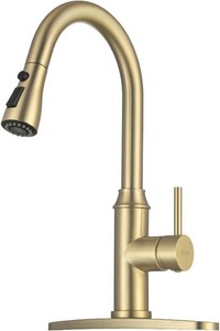 Gold Kitchen Faucet with Sprayer