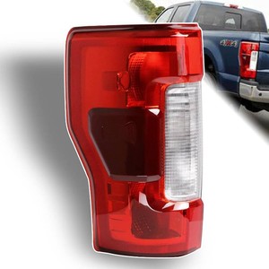 Lochnchn Halogen Tail Light WBlind Spot Compatible with 2017 2018 2019 Ford F250 F350 Super Duty NON-LED Model Brake Taillight Assembly Left Driver Side Replace KC3Z13405C (Module NOT Included)