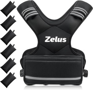 ZELUS Weighted Vest for Men and Women  4-10lb11-20lb20-32lb Vest with 6 Ironsand Weights for Home Workouts  Adjustable Body Weight Vest Exercise Set for Cardio and Strength Training