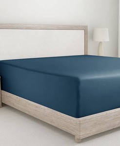 California Design Den Soft 400 Thread Count 100% Cotton Deep Pocket Full Fitted Sheet Only by Full - Blue - Full