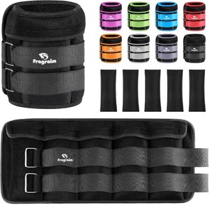 Fragraim Adjustable Ankle Weights 1-3456810121520 LBS Pair with Removable Weight for Jogging, Gymnastics, Aerobics, Physical Therapy