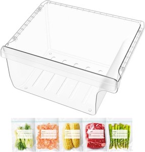 UPGRADED DA97-08692B Refrigerator Crisper Drawer Replacement Compatible with Samsung Fridge Crisper Drawer Parts RS25H5000SP RS25J500DSR RS25J500DSG RS261MDRS DA97-08692A Fridge Crisper Drawer Bin